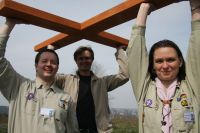Der Vorstand mit dem Kreuz